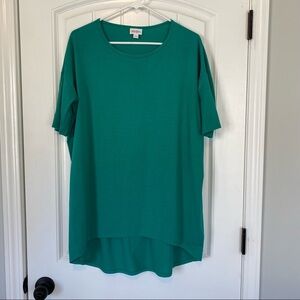 LulaRoe Turquoise Irma Tunic Size Small